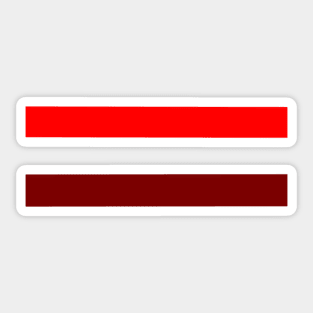 Red Stripes Sticker